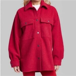 Wild Fable Vibrant Red Utility Jacket